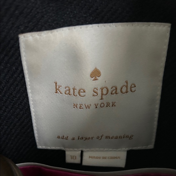 Kate Spade Black Trench Coat - Picture 2 of 6